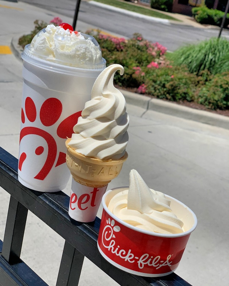 Chick-fil-A Ice Cream Menu with Prices