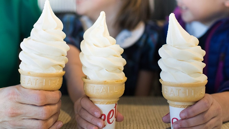 Kid's Menu Ice Cream Options in Chick Fil A